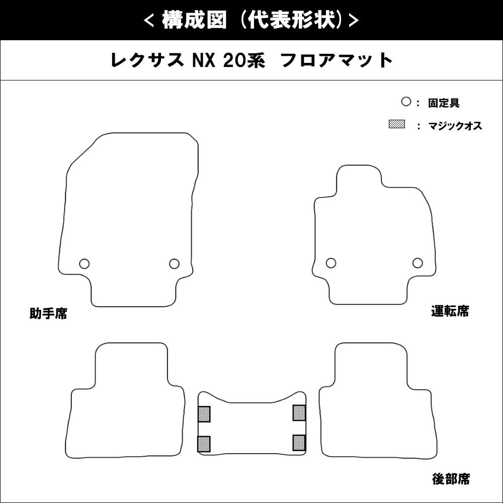 Kyowa Sangyo Lexus NX Floor Full Set Luggage Compatible with 20 Series Gasoline and Hybrid Vehicles vehicles manufactured after November with Edge
