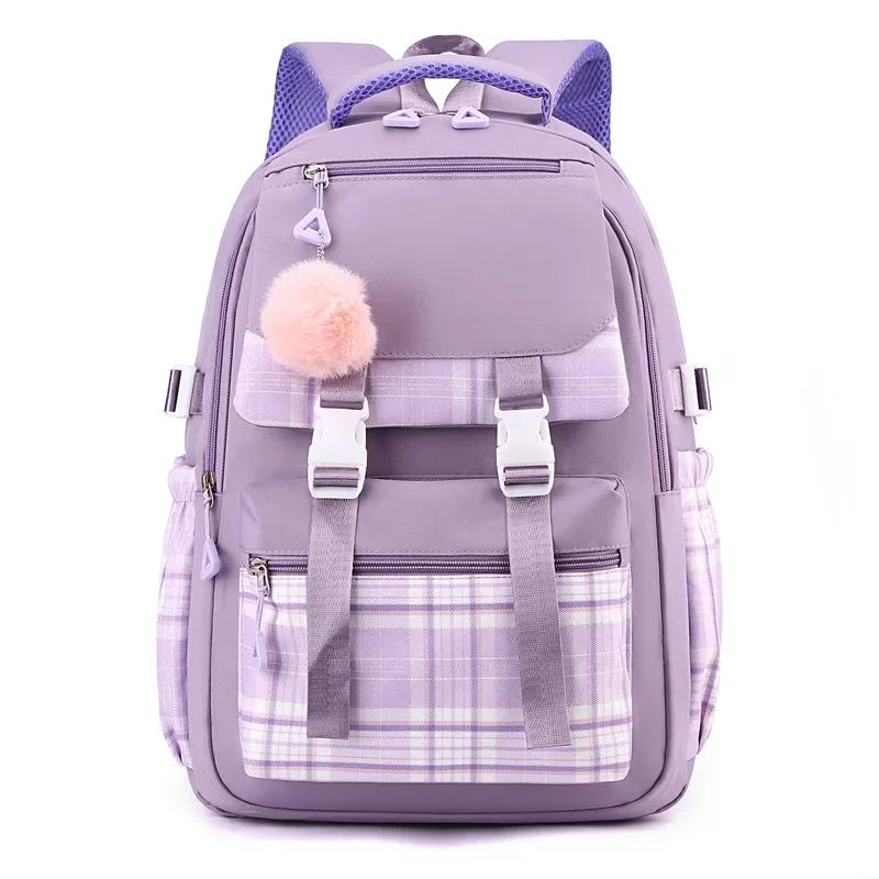 S School Bags for Paimery School Students Girls Large Capacity Children's Bags Lightweight Washable Travel Backpack