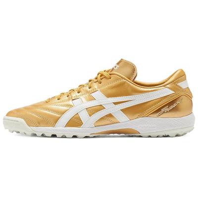 Asics C3 TF Kunstrasen Abriebfeste Fußballschuhe Unisex Goldene Sneaker 1113A032-200
