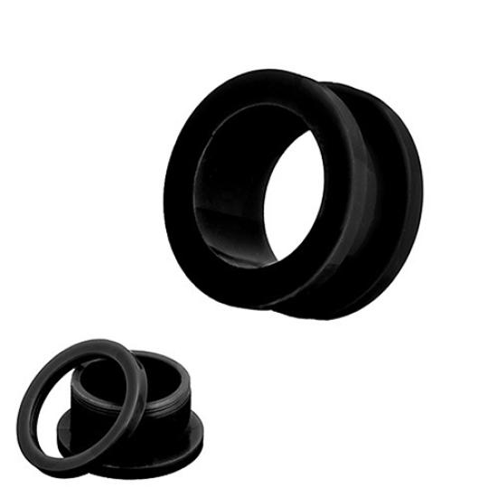 

1 пара шкивов, полые большие расклешенные серьги, ушные манометры, кольцо, мягкие заглушки, туннели 6 mm чёрный