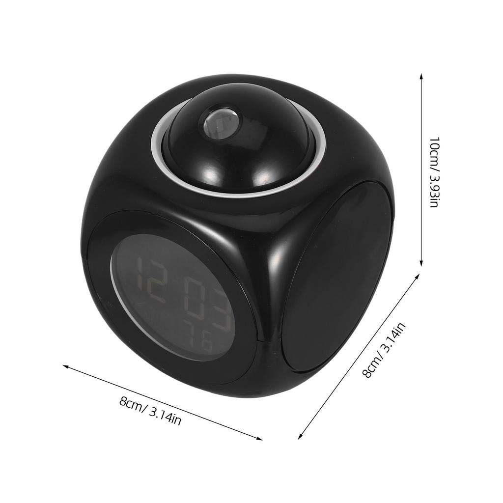 Multifunctional Projection Alarm Clock Red LED Digital Clock Voice Talking Time Temperature Display Bedside Electronic Snooze
