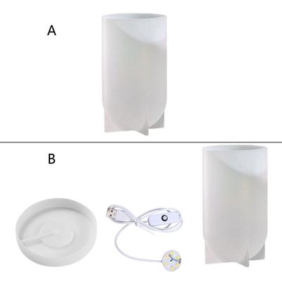 Licht Hars Siliconen Mallen Cilinder Licht Hars Mal voor DIY Bureau Ornament Tafellamp Tafelkaars Huisdecoraties