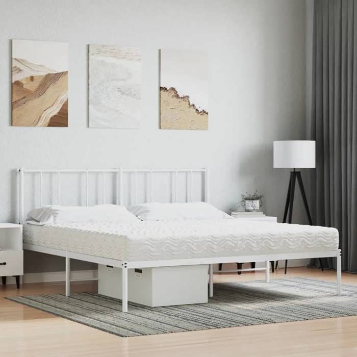 VidaXL Matelas en mousse blanc 200x210 cm dureté H2 H3,matelas de lit,matelas de lit de jour,matelas en mousse pour lit 4016637