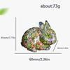 Natural Crystal Resin Bunny Figurine For Home Decor And Gift Giving