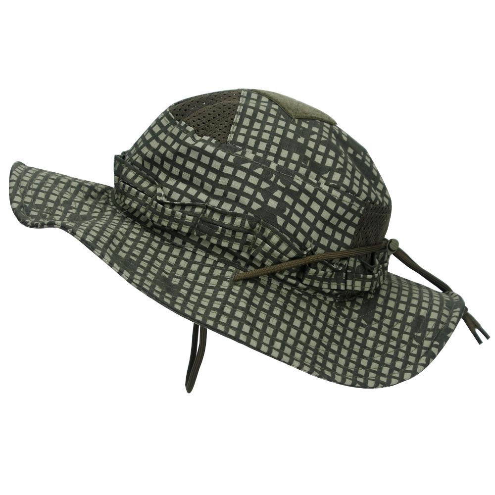 Taktischer Tarn-Boonie-Hut – Atmungsaktiver Sonnenhut mit runder Krempe für Outdoor-, Camping- und Angel-Enthusiasten