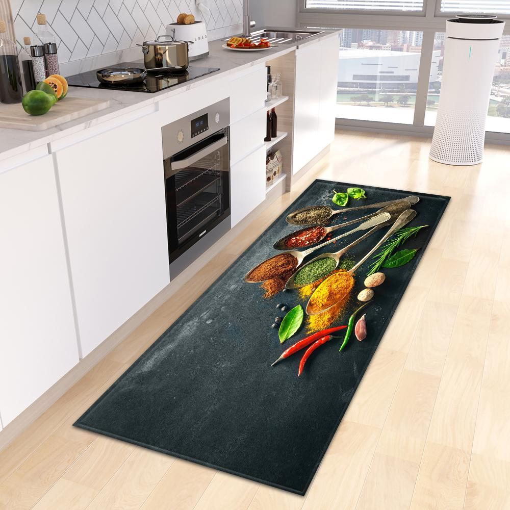 Home Porch Bedroom Balcony Living Room Floor Mat Bathroom Non-slip Long Carpet Kitchen Mat Porch Door Mat