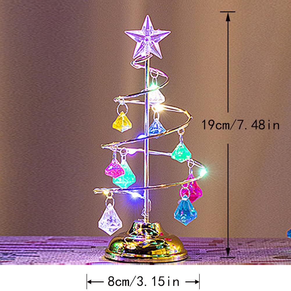 

2025 НОВЫЙ Кристальный Рождественский Светильник Ночник Работающий от Батареек Настольная Лампа Декоративное Железное Дерево для Гостиной Спальни
