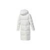Fila Serie Atletica Giacca Lunga Imbottita Calda Monocolore con Cappuccio Donna Capispalla Giada-Bianco A11W242908F-WT
