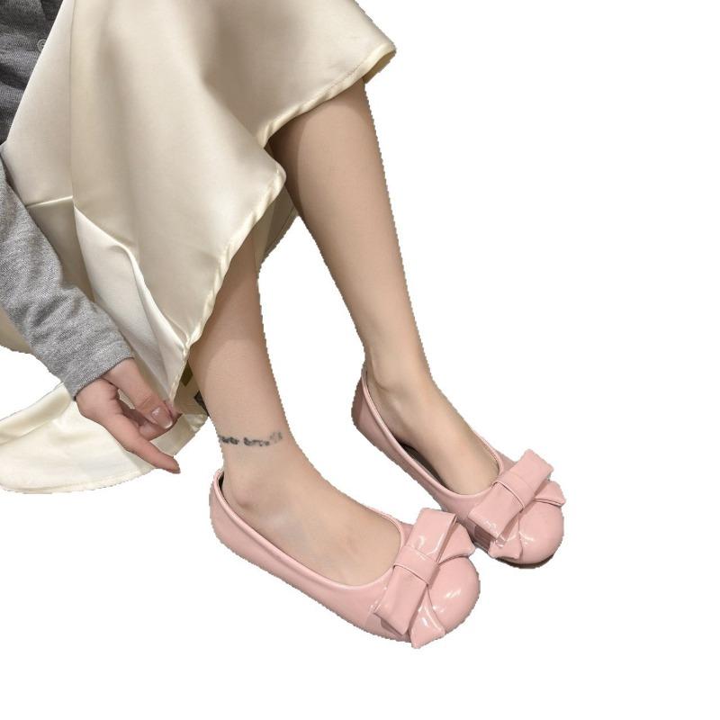 Mit Rock zartblau Schleife leichter Mund Einzelschuhe Damen Frühling neu Temperament Mary Jane Schuhe