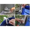 Outdoor Overflow Tube 3D-Printed Bucket Hose Rim Holder Tool