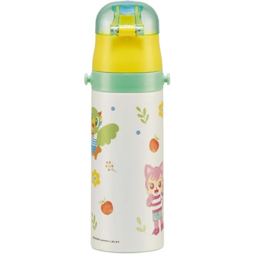 Skater Shimajiro 23 Stainless Steel Water Bottle, 470ml, for Children, Sports Bottle, SDC4-A
