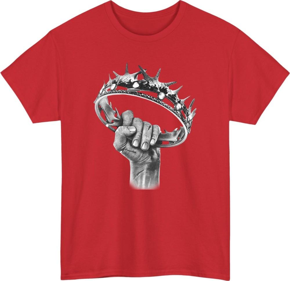 Dark Fantasy Crown TShirt Vintage Gothic Hand Holding Crown Unisex Tee S