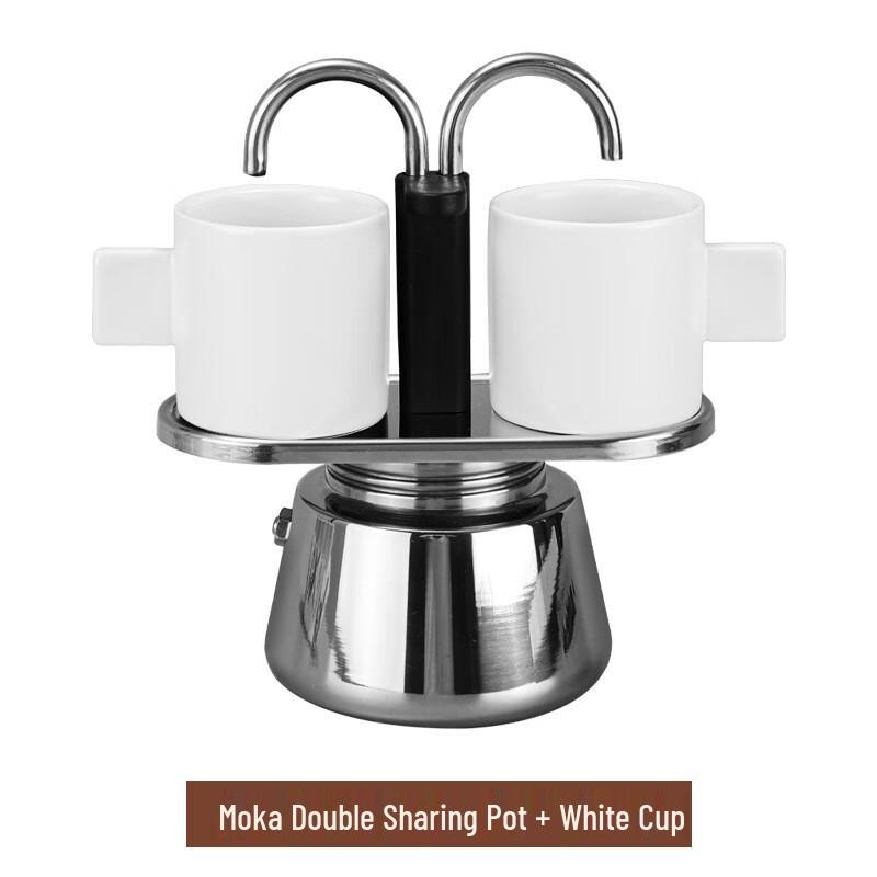 

Набор мока-кофеварки из нержавеющей стали на две порции