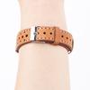 Watchband Genuine Leather Watchband Handmade Cowhide Breathable Strap Ventilated Design Vintage Band Accessories Belt 18 19 20 21 22 24mm
