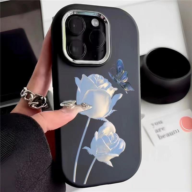 Butterfly Suitable for Apple 15pro Europe and America 16promax Mobile Phone Case Iphone14 Creative 13mini12