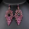 Trendy European-American Necklace & Earring Set: Exquisite Retro Design for Evening Gowns