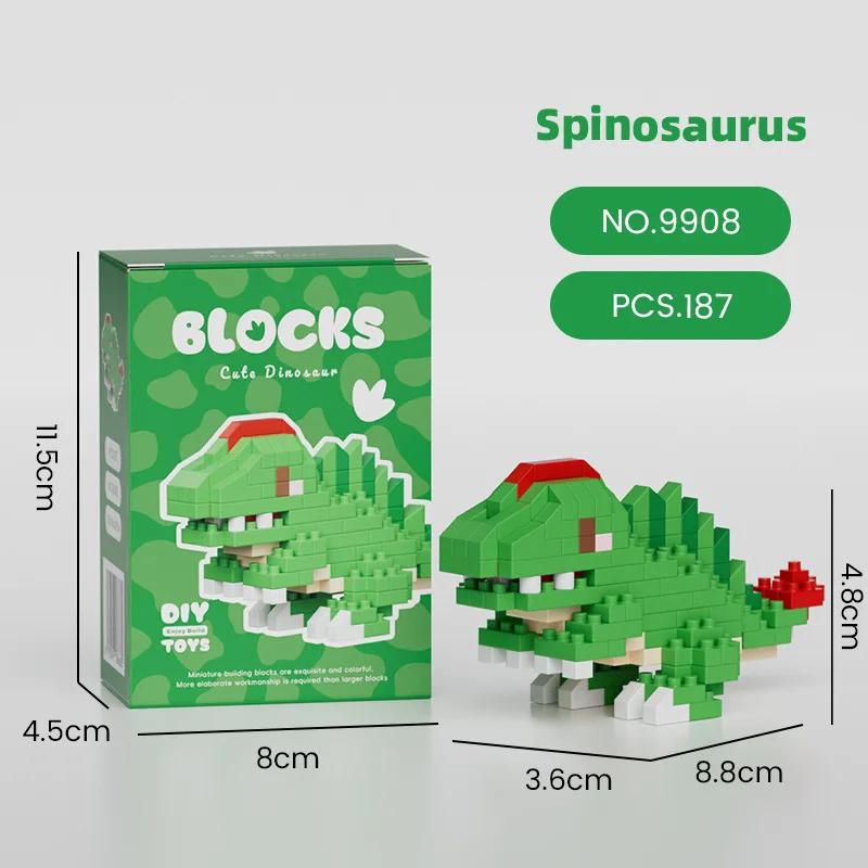 

Dinasour Micro Building Block Constructor Set Assembly Bricks Home Decoration Mini Toy for Children 6 To 12 Year Boy Adults Gift
