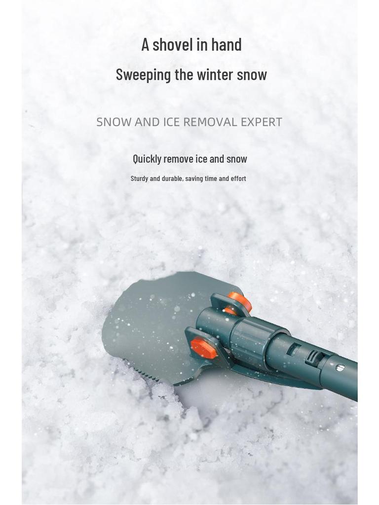4-in-1 Multifunctional Car Snow Shovel & Ice Scraper
