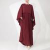 Szal Suknia Wieczorowa Plus Size: Plisowana Spódnica i Długi Muzułmański Szlafrok Design