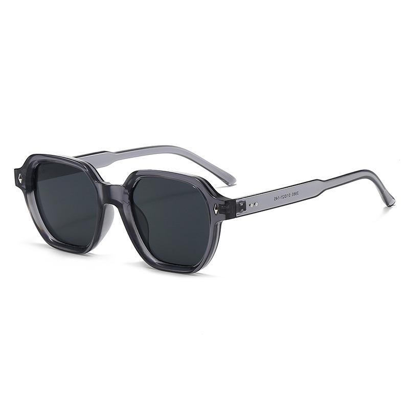 Retro Rice Nail Sunglasses: Stylish Square Shades for Men & Women - High-End European & American Street Style