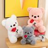 Adorable Rose Flower Teddy Bear Plush Doll - Valentine's or Wedding Gift