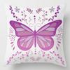 Pillow Bedside Cushion Cushion Butterfly Print Pillow Case Soft Sofa Pillow Office Chair