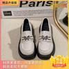 British style small leather shoes for women Mary Jane 2025 new platform one-pedal loafers versatile butterfly buckle women's single shoes