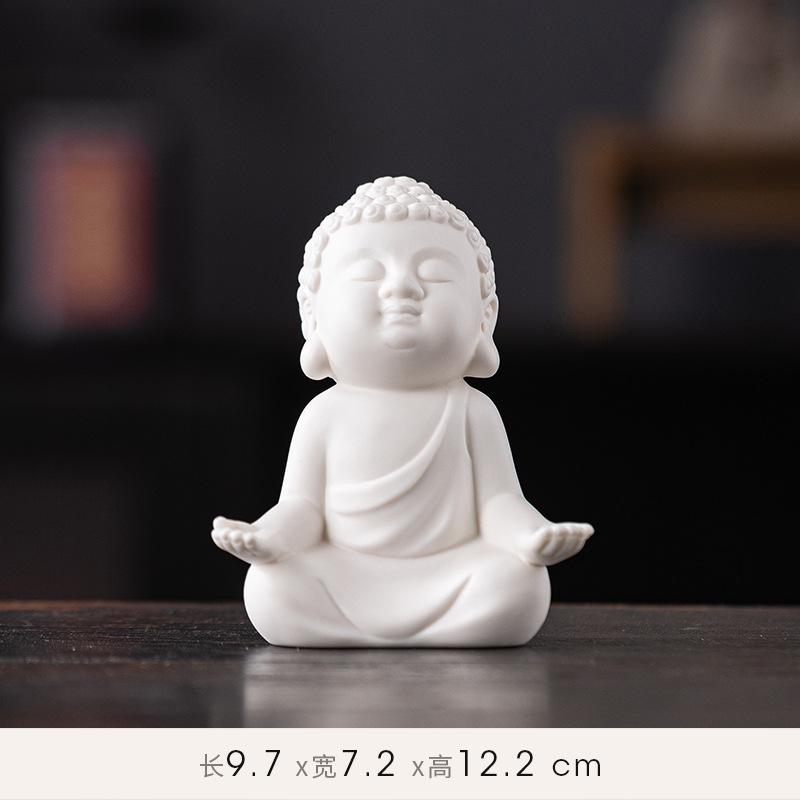Zen Keramik Tathagata Buddha kleine Dekoration kreativer schöner Tee Buddha Teehaus Ornament Auto Haus Büro FENG SHUI Dekoration