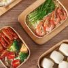 Disposable Kraft Paper Lunch Box with Lid
