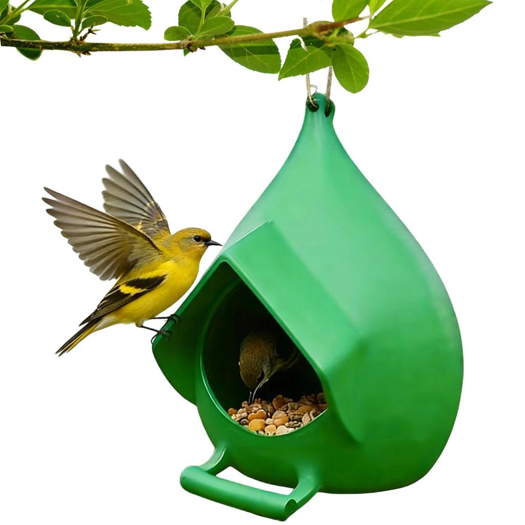 Outdoor bird feeder 3D printing Hummingbird Feeder small Rainproof Bowl Hanging feeder Small animal shelter with Drain hole