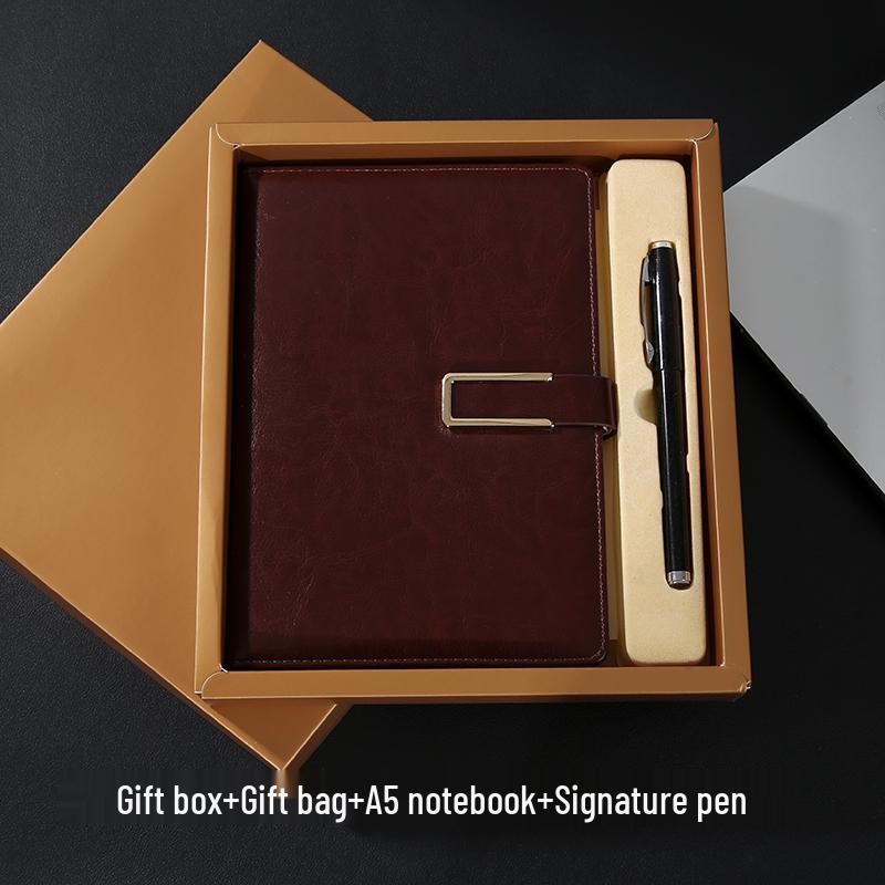A5 Custom Notebook & Diary Gift Set with Logo Printing and Engraving