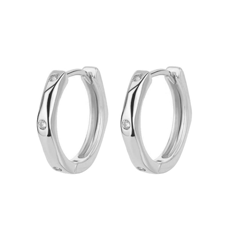 Geometric Hoop Earrings for Women Fashionable Square Ear Rings Exaggerated Ear Pendants Elegant Evening Party Jewelry