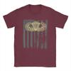 Army Parachute Wings Badge and US Flag Airborne T Shirt Short Sleeves Vintage Tops Summer 100 Cotton Oversize Tees