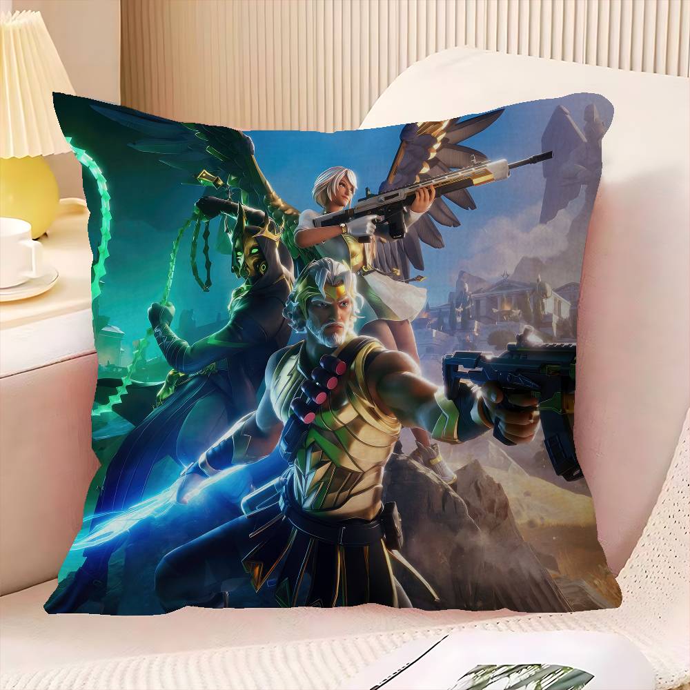Cartoon Video Game F-Fortnites Cushion Cover Inches Farmhouse Decor Home Throw Pillow Covers For Couch Decorations