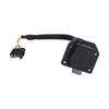 American 4 Flat to 7 Way Round Blade Trailer Plug Connector with Mounting Bracket 6‑24V