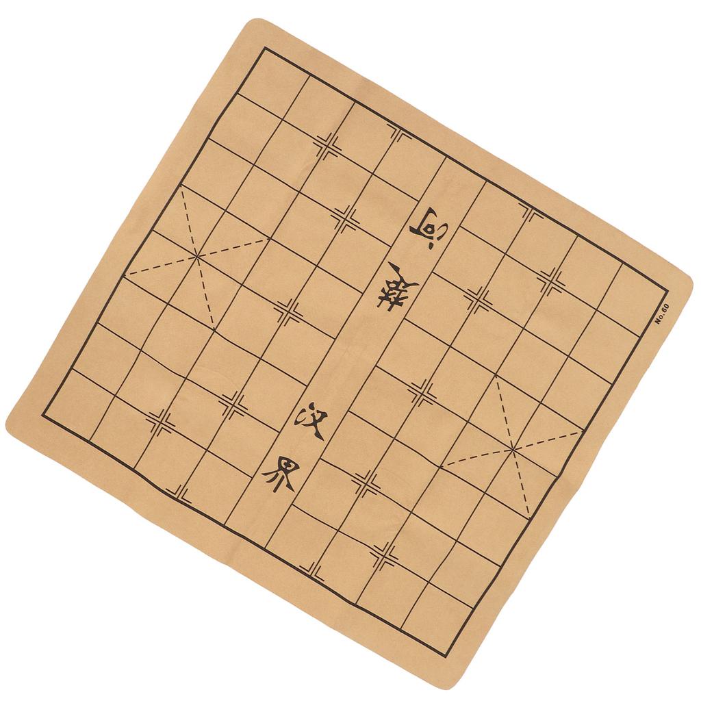 Tabla de Șah Chinezesc Piele Microfibră Pliabilă Rulabilă Covoraș Tablă de Șah Prietenoasă pentru Călătorii Perfect