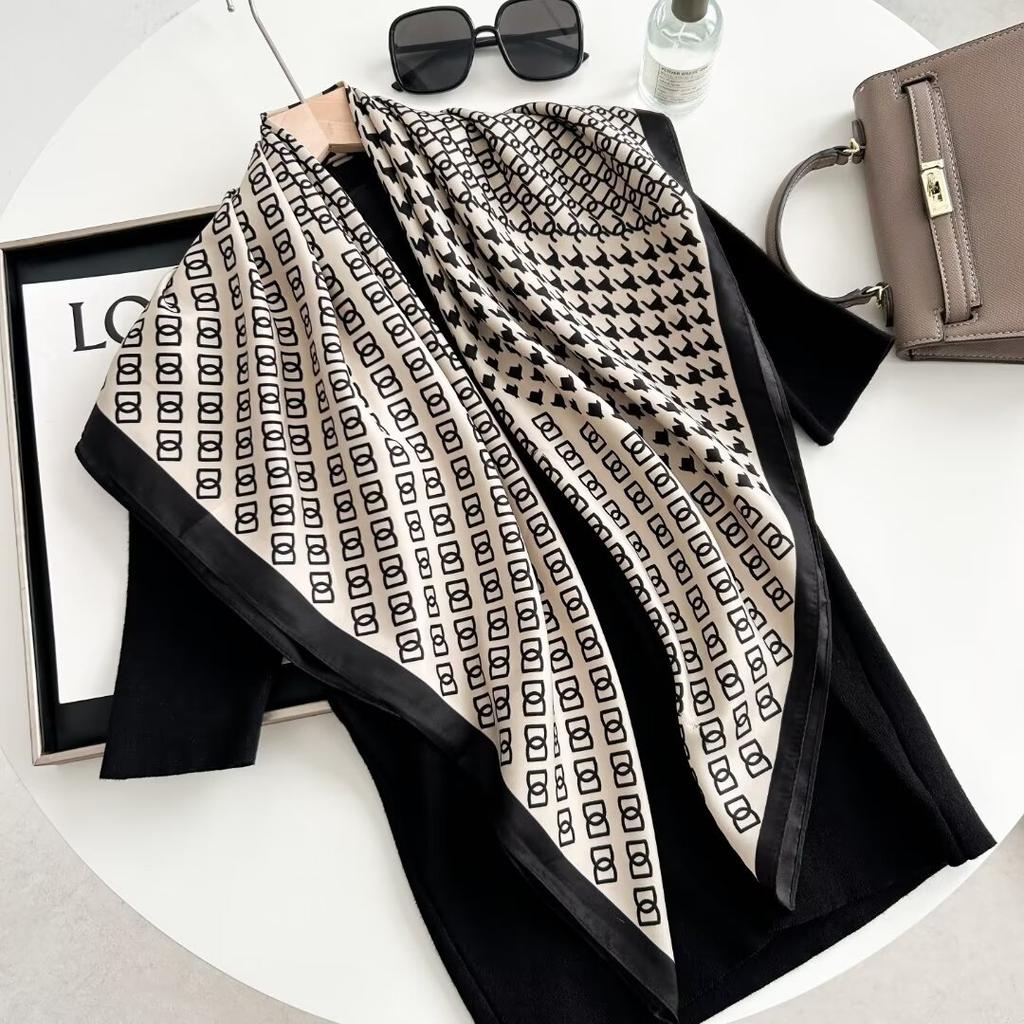Silk Square Scarves 90 Square Scarves Headscarves Printed Silk Scarves Spot Single Price