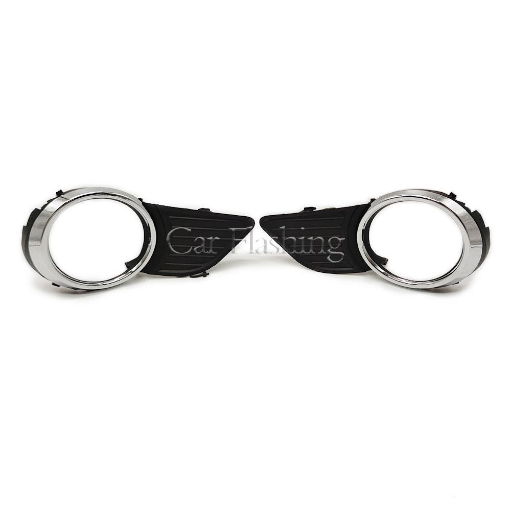 For Toyota Sienna XLE LE 2011 2012 2013 2014 2015 2016 2017 Front Bumper Fog Lights Frame Cover Bezel With Lamp Holes