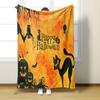 Halloween Ghosts Digitalprinted Polyester Bedroom Velvet Flannel Soft Sofa Cover Blanket Fleece Soft Sofa Cover Blankets