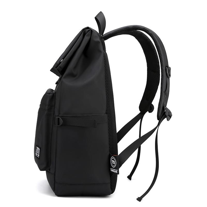 2025 Neuer Einfacher Unifarbener Herrenrucksack Lässige Reise-Umhängetasche Computer-Laptop-Rucksack Tragbare College-Studenten-Büchertasche