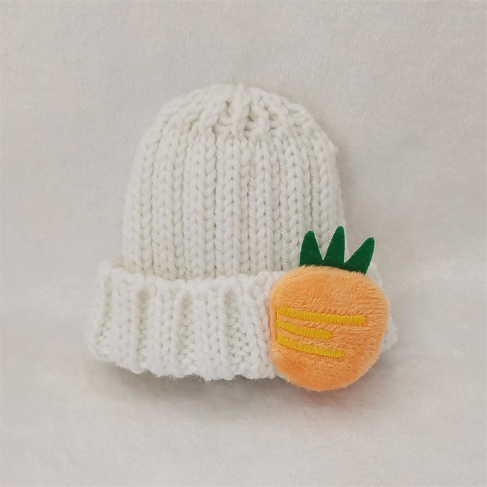 Doll Woolen Hat for Dollhouse Miniature for 15cm Labubu Color Match Hat Kawaii Cute Doll Accessories Kids Girls Toys