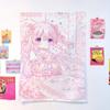 1Pc Mint Chocolate Cute Girl Tapestry, Sweet Girlish Heart Wall Hanging For Bedroom Dorm Room Home Wall Decor