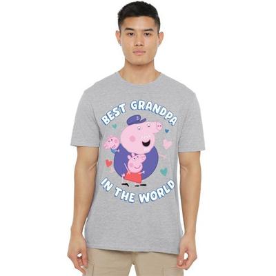 Peppa Pig Unisex Erwachsenen Best Grandpa In The World T-Shirt