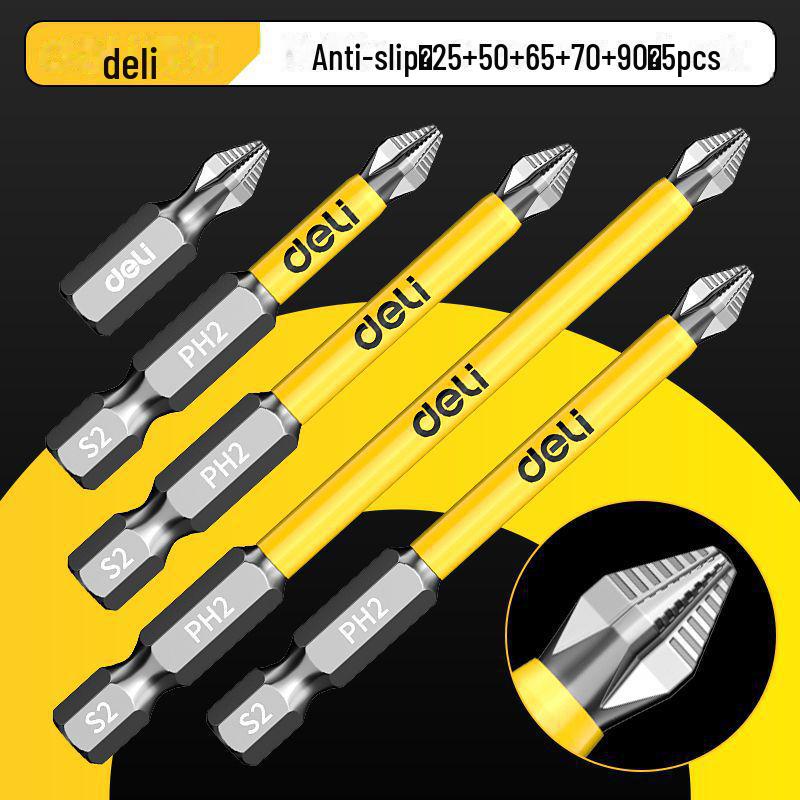 

Набор электрических отверток Deli Non-Slip Cross Magnetic с шестигранными битами высокой твердости для дрелей