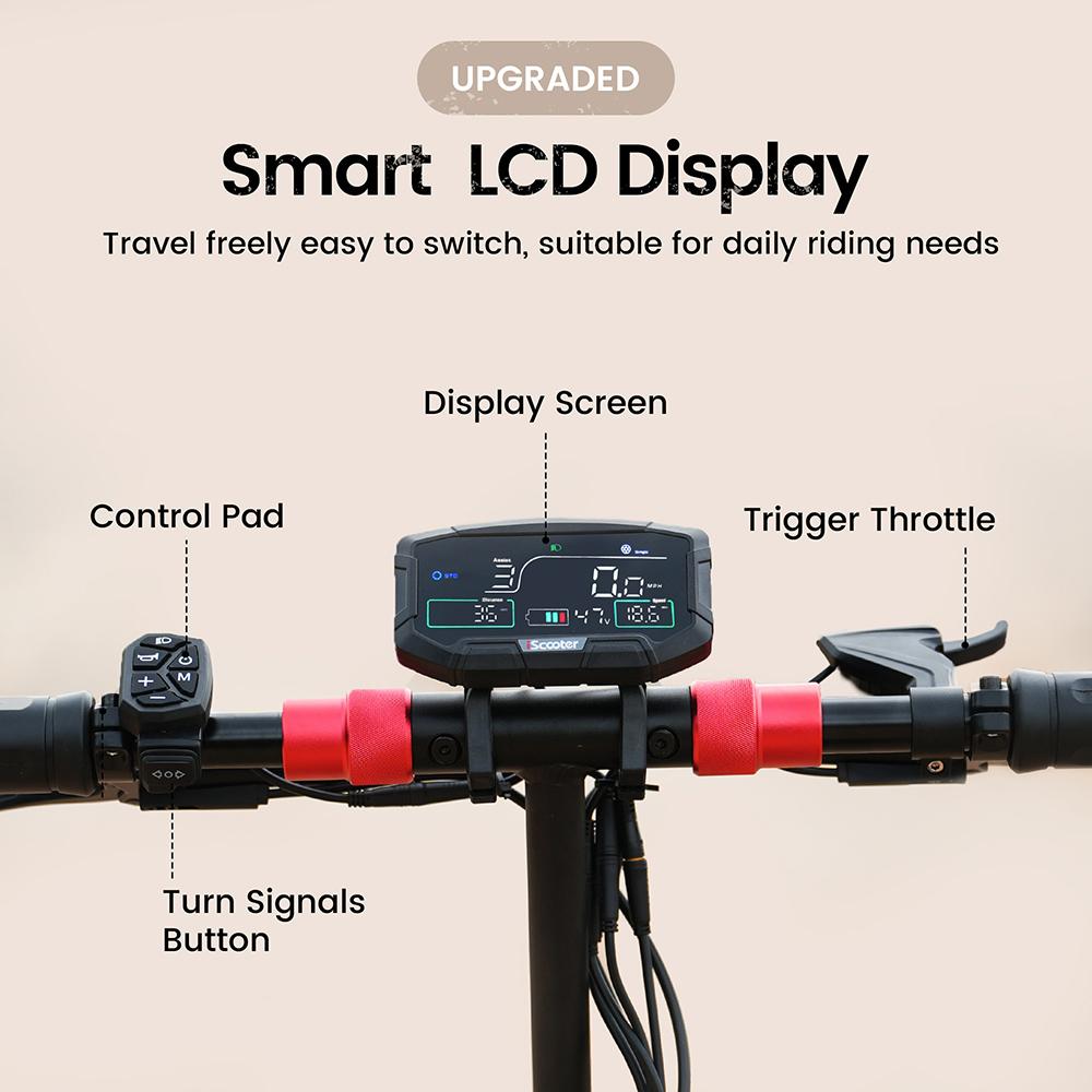 iScooter iX8 Electric Scooter, 2*1200W Motor, 48V 20AH Battery, 12-inch Tire, 60km/h Max Speed, 70km Range