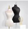 Plus Size Fabric Half-Body Mannequin with Pinned Design for Women's Clothing Display