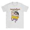 Crayon Shinchan Tshirt Unisex Unisex Cute Anime Unisexga Vintage Pure Cotton Tees Round Collar Short Sleeve T Shirt Gift Idea Tops