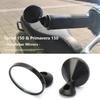 Universal Motorcycle Accessories Black Silver Aluminum Mirrors Handle Bar End For Vespa Sprint150 Sprint 150 Primavera 150