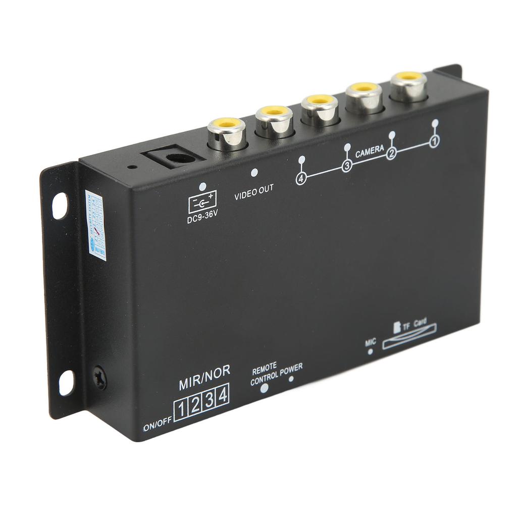 Vehicle Digital Video Recorder 4 Channel 720P DC9‑36V Universal Mini MDVR for RV Van Truck