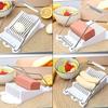 Versatile Spam Slicer and Fruit Cutter - Easy-to-use Kitchen Tool with Durable Plastic Design with Wire Slicer for Even Slicing